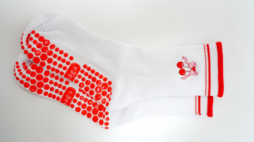 Cloud Form CherryBlush Grip Socks