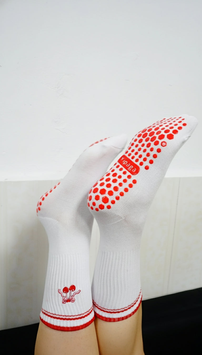 Cloud Form CherryBlush Grip Socks